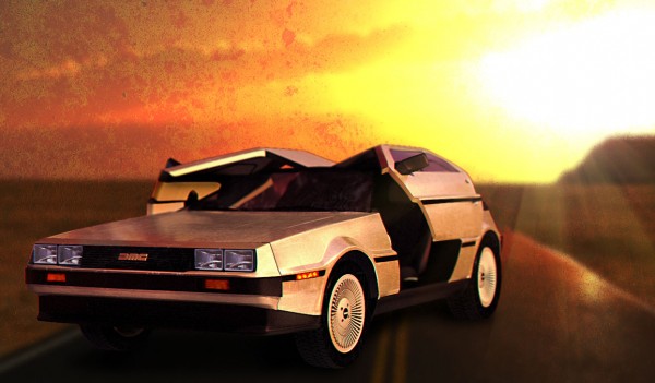 delorean-araba